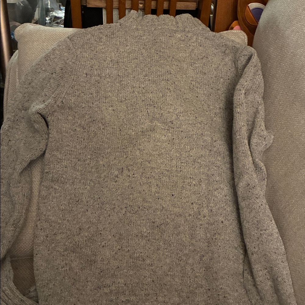Big Boy Gray Sweater with Button Collar 16 - Picture 5 of 5